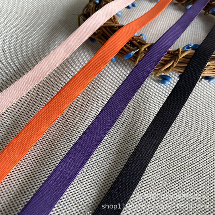 1.0弹力假发松紧带1.0CM毛面包边带 锦纶平带1.0公分后领内衣肩带