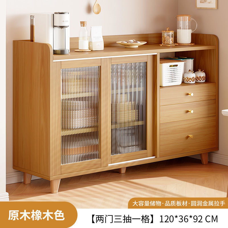 Gabinete de té sala de estar armario de comedor artículos domésticos de madera maciza armario de comedor contra la pared armario de almacenamiento de cocina armario de almacenamiento