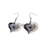 32NFL logo peach heart drop oil earrings Dallas Cowboy Earrings football team earrings