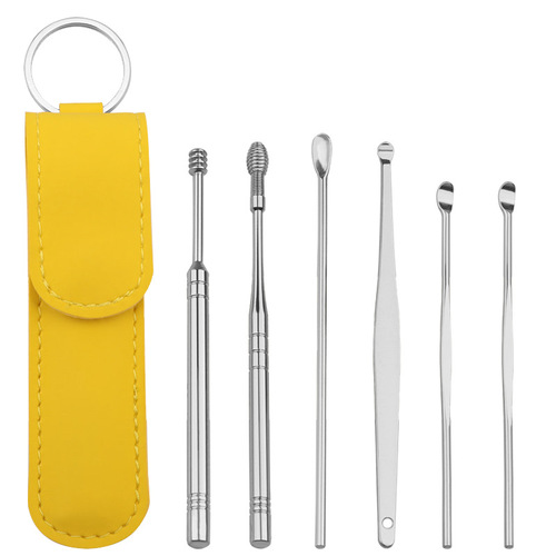Ear scoop, ear pick, and earwax tool set for children and adults, ear scoop, ear pick, stainless steel artifact