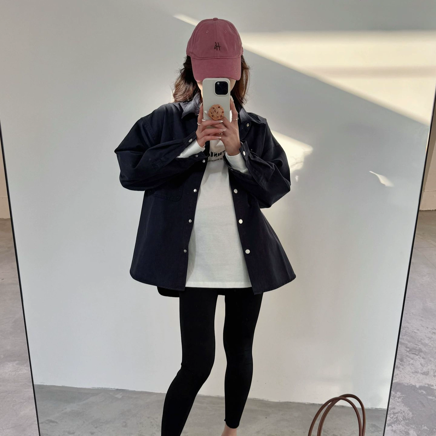 Модные платья для беременных корейские ранние весенние новые лацканы с длинными рукавами рубашки для беременных