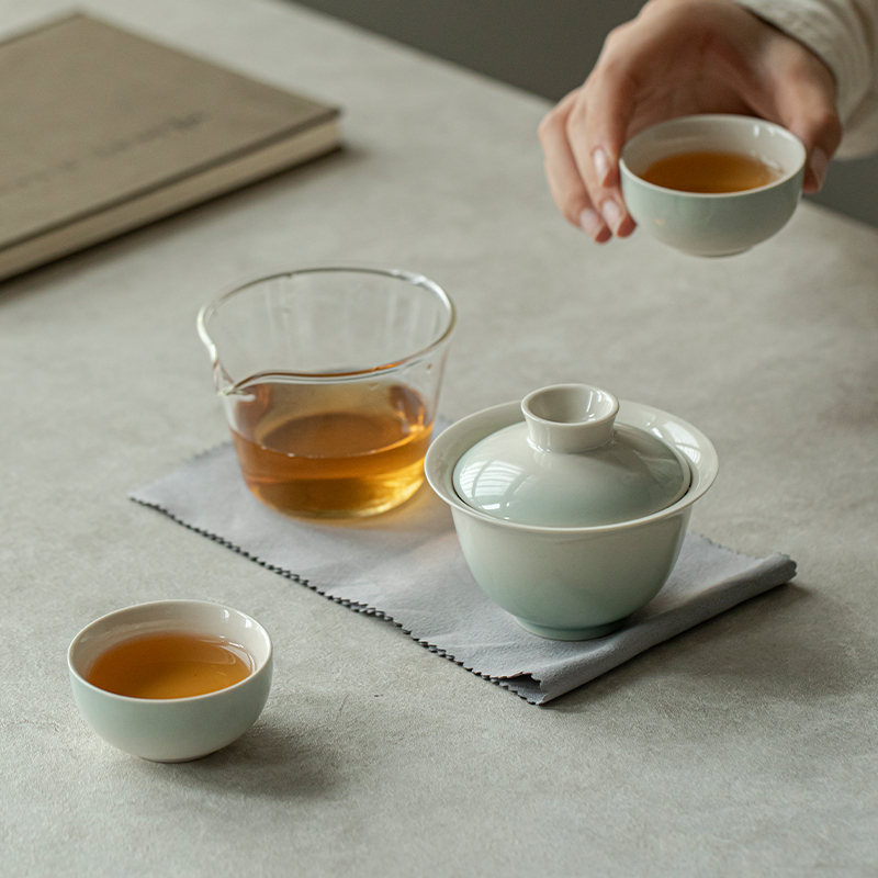 渐变旅行茶具户外便携快客杯套装陶瓷车载露营家用功夫茶具女士|undefined
