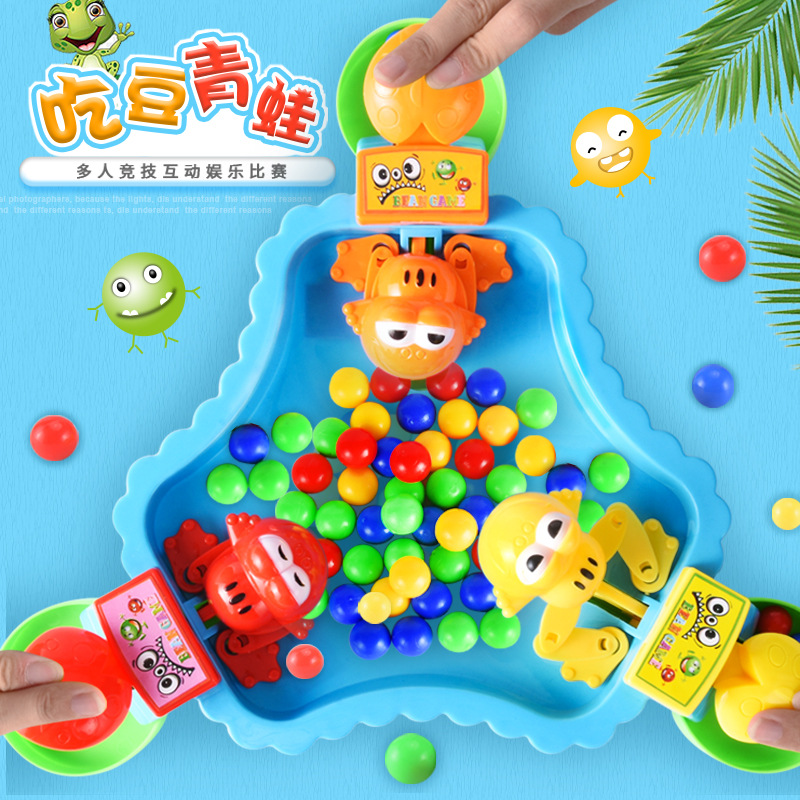 Children's Toys Frog Eating Beans Enlightenment Handmade Multi-Desktop Fun Games Boys Educational Toys Source Factory
