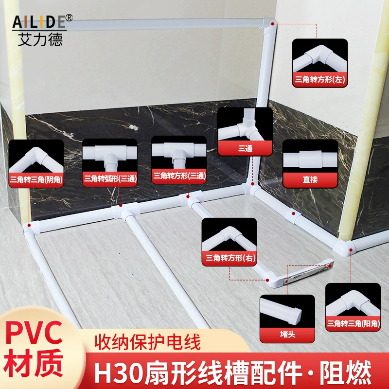 Elide H30 аксессуары, блокирующие провода, украшение для поверхностного монтажа, невидимый артефакт, трехсторонний угловой угол