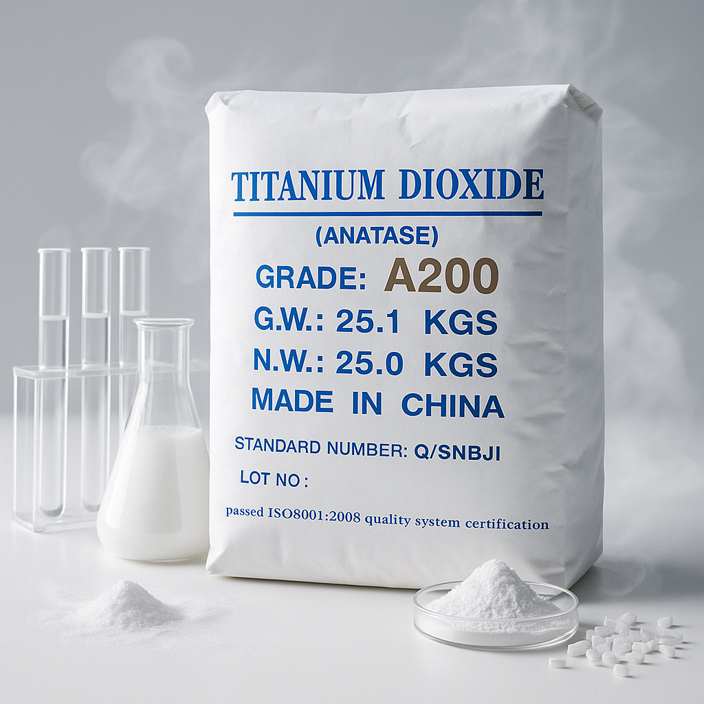 跃江自产自销环钛白粉A200 化妆品用