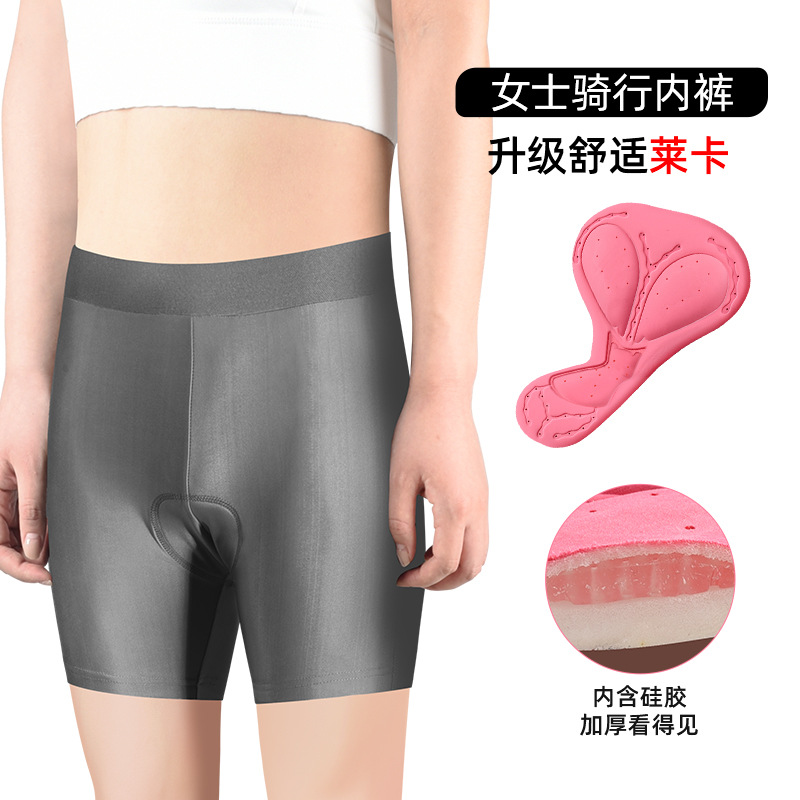 Pantalones de ciclismo de mujer carretera de bicicleta de montaña pantalones cortos gruesos de aluminio amortiguador equipo de pantalones de ciclismo
