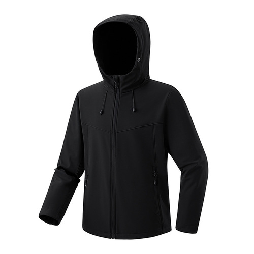  Autumn/Winter In-Stock New Softshell Jacket Windproof Waterproof Hooded Men's and Women's Fashion Simple Hiking Clothing