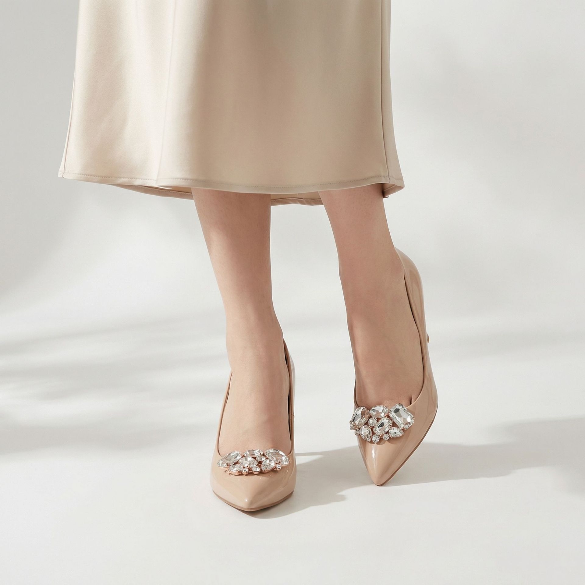 Miallo Cross-Border Popular Shoe Buckles, Heterosexual Glass Rhinestone Shoe Accessories, Wedding Shoe Accessories, Shoe Buckles, Prom Dress Shoe Accessories