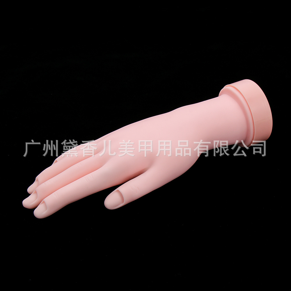 Práctica de Arte de uñas flexible mano falsa mano derecha se puede insertar pieza de uñas práctica especial mano arte de uñas molde de mano que forma la mano falsa