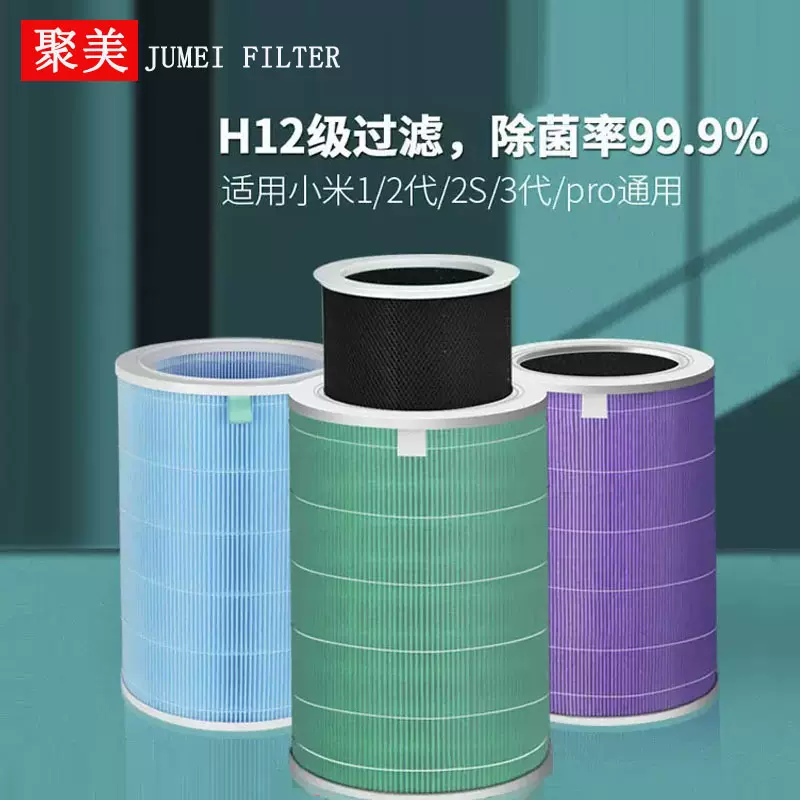 适配小米空气净化器滤芯123代pro米家2s/4/4pro/proH/F1过滤网