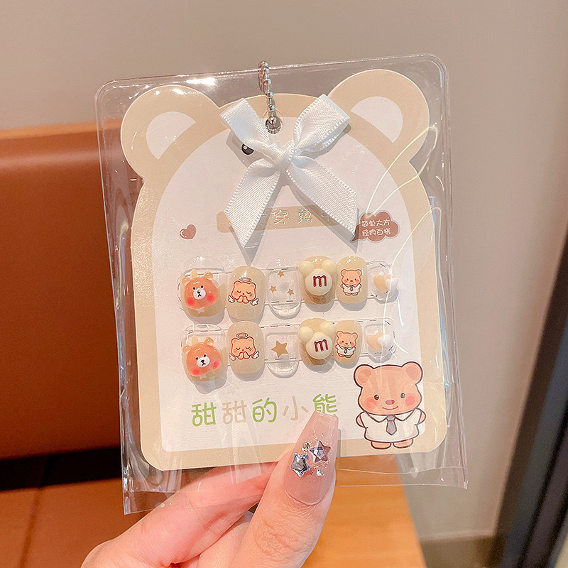 Niños Sanrio pegatinas de uñas para niñas Cullome pegatinas desmontables impermeables para niñas parches de manicuras autoadhesivos