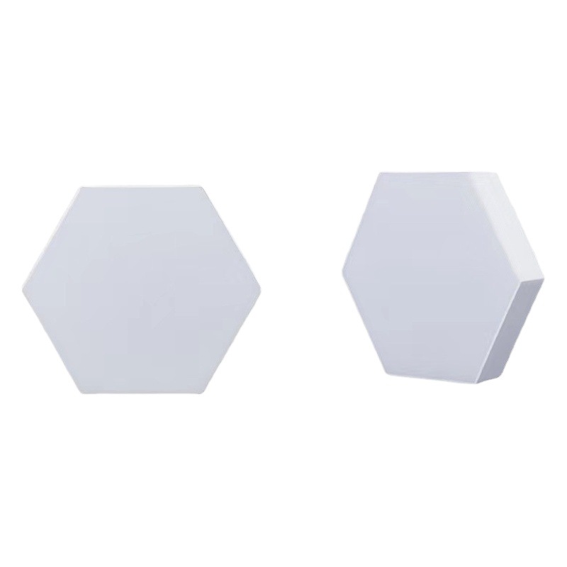 Lámpara cuántica hexagonal inteligente, luz ambiental de ritmo sonoro para gaming y decoración