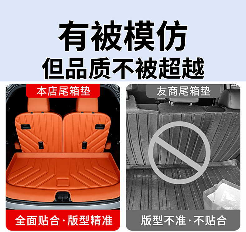 Suitable for Jetour Traveler's Special Trunk Mat, Waterproof and Dustproof Car Interior Accessories, Environmentally Friendly Trunk Mat