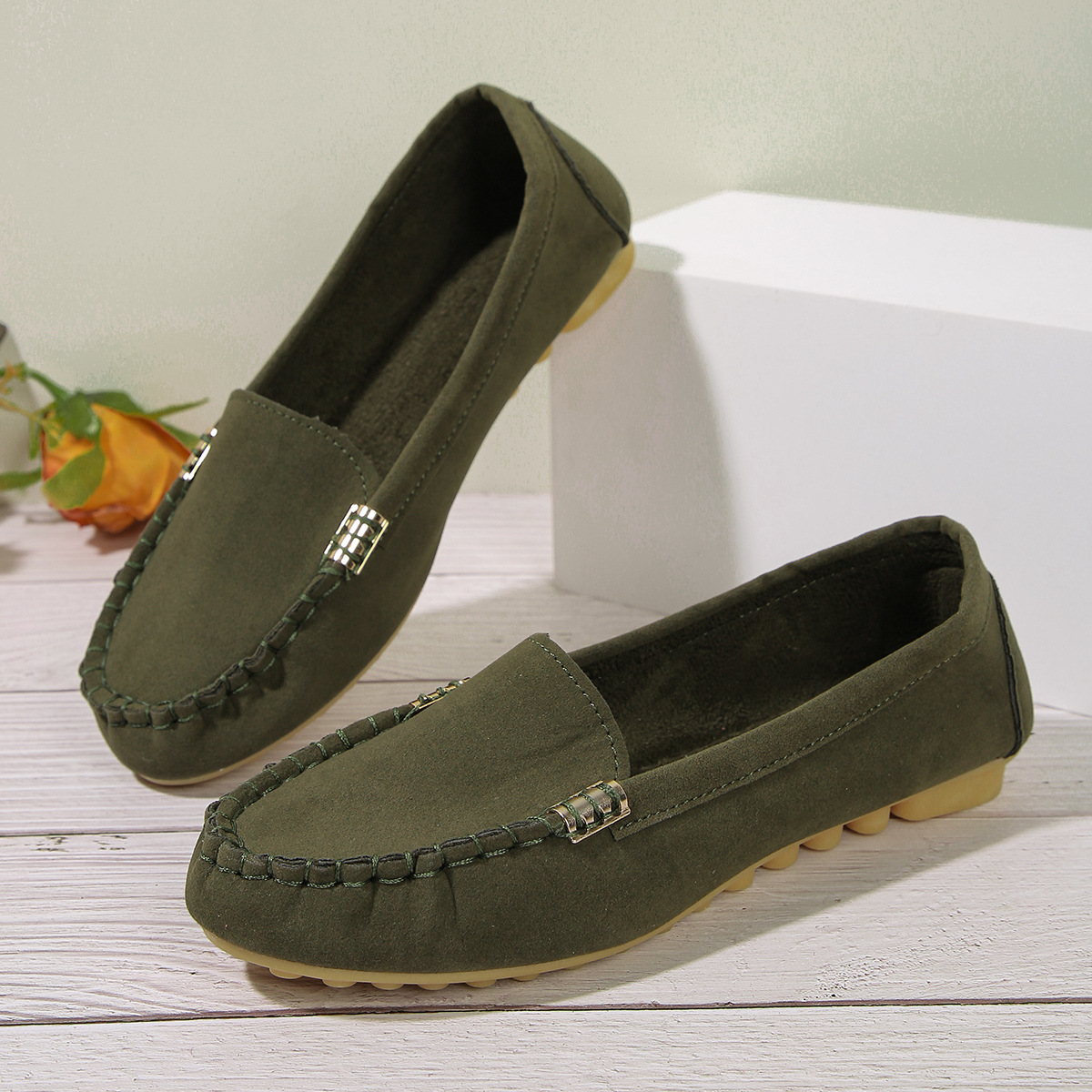 Cross-border Year-round In-stock Flat Shallow Casual Women's New Spring And Autumn Models, Large Size Lightweight Work_vogvips.com