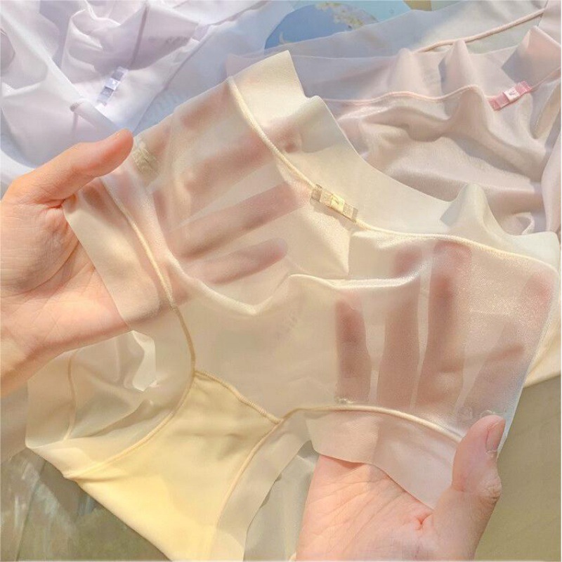 Luoli Qingfeng ~ Japanese pure and cool feeling, traceless mask pants for girls, ice silk ladies underwear for women new style