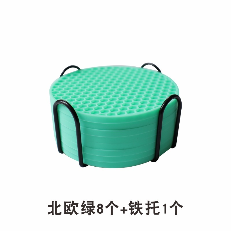 硅胶杯垫蜂窝食品级防滑餐垫耐高温防水隔热垫厂家批发|undefined