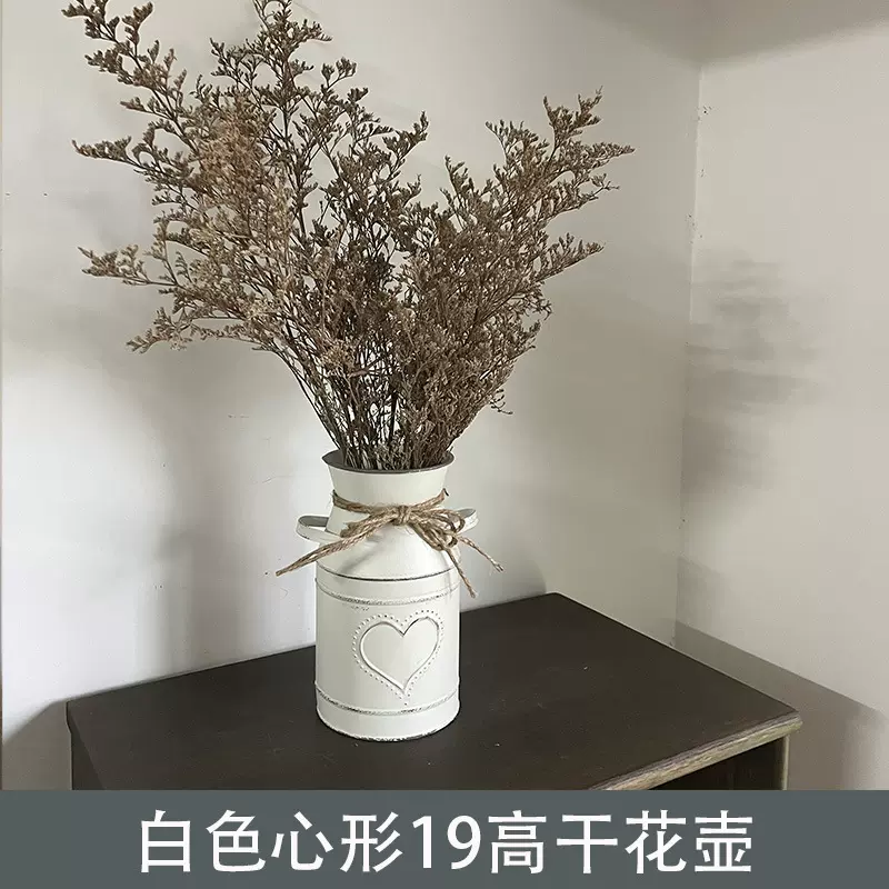 复古花桶 心形铁桶干花鲜花店装饰花盆插花容器铁艺花筒厂家批发
