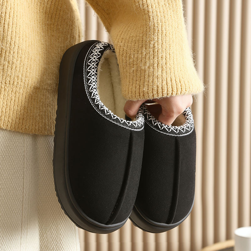 Pantuflas de Algodón Térmicas de Peluche para Casa de Invierno