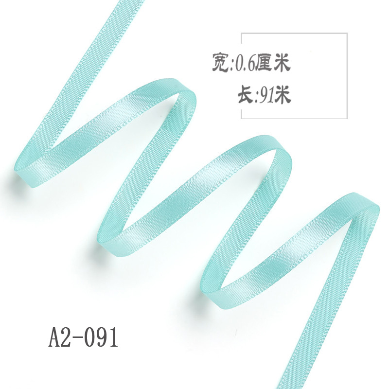 6mm poliéster con arco DIY cinta boda etiqueta marcador ropa cuerda de satén caja de regalo embalaje cinta delgada