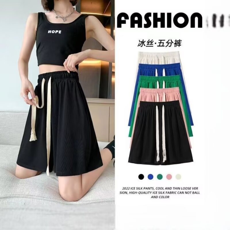 Summer Casual Shorts Men's Trendy Brand Ins Explosive Loose Casual Trendy Outer Wear Mid-length Pants All-match Korean Style Five-length Pants