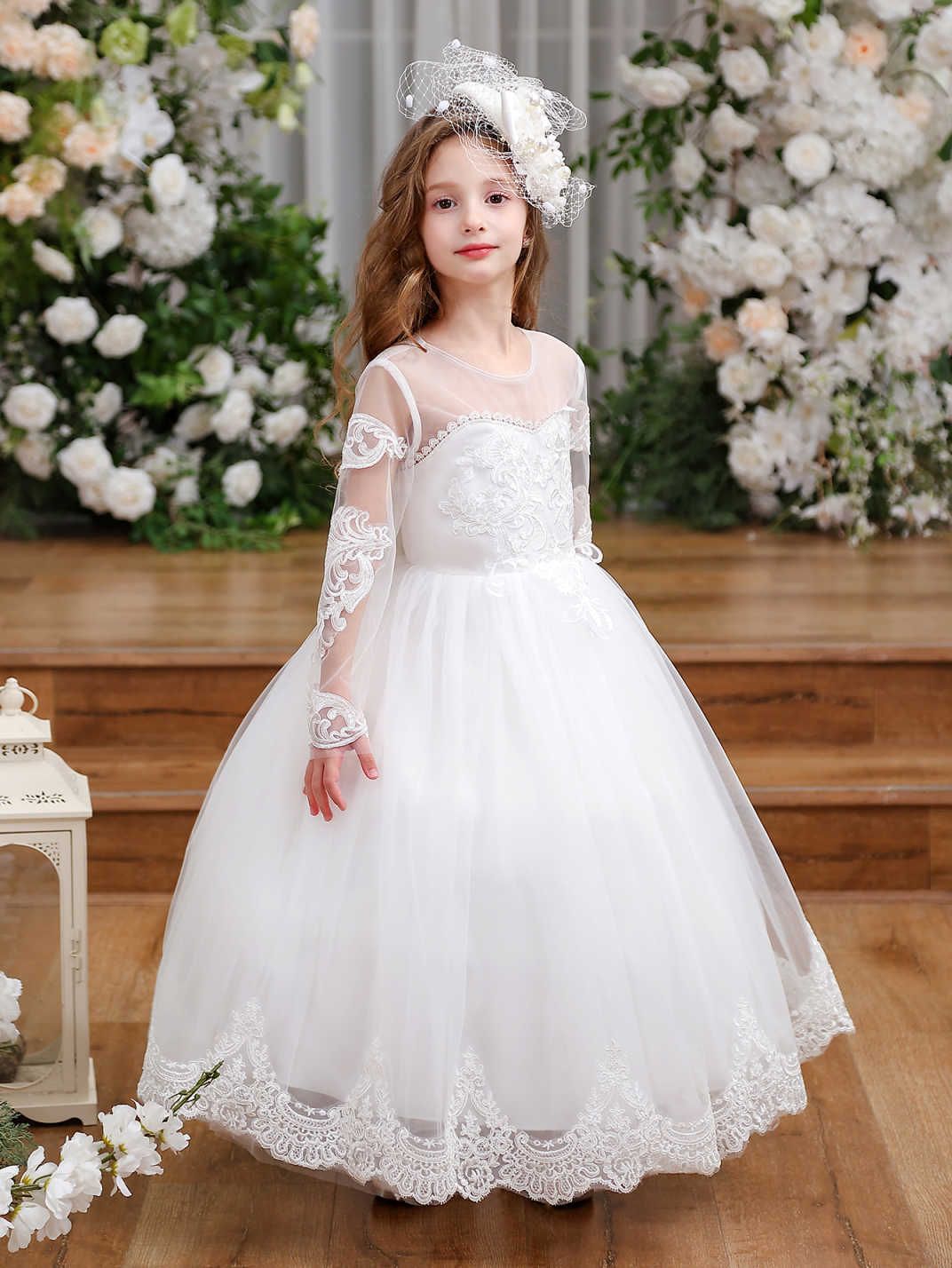 Vestido de princesa para niños, niña, gasa esponjosa, cumpleaños, niña de las flores, vestido de novia, anfitrión, traje de piano