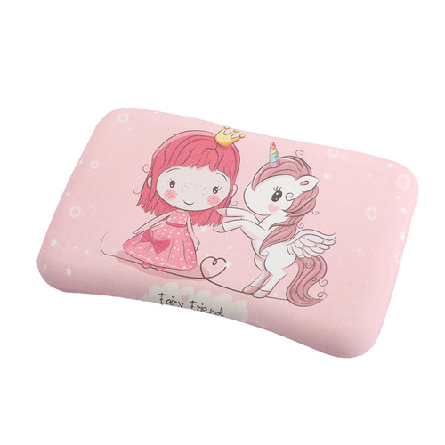 New cartoon baby memory foam pillow core children's pillow soft cotton pillowcase sweat-absorbent breathable baby loves to sleep