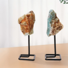 天然水晶玛瑙虎石原石不规则矿标展示品科普摆件家居装饰摆件批发