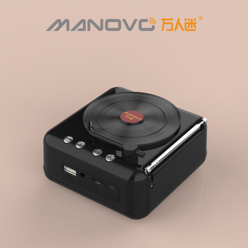 源工場復古黒ゴムレコード機bluetoothオーディオcd機創意プレゼントラジオスピーカー|undefined