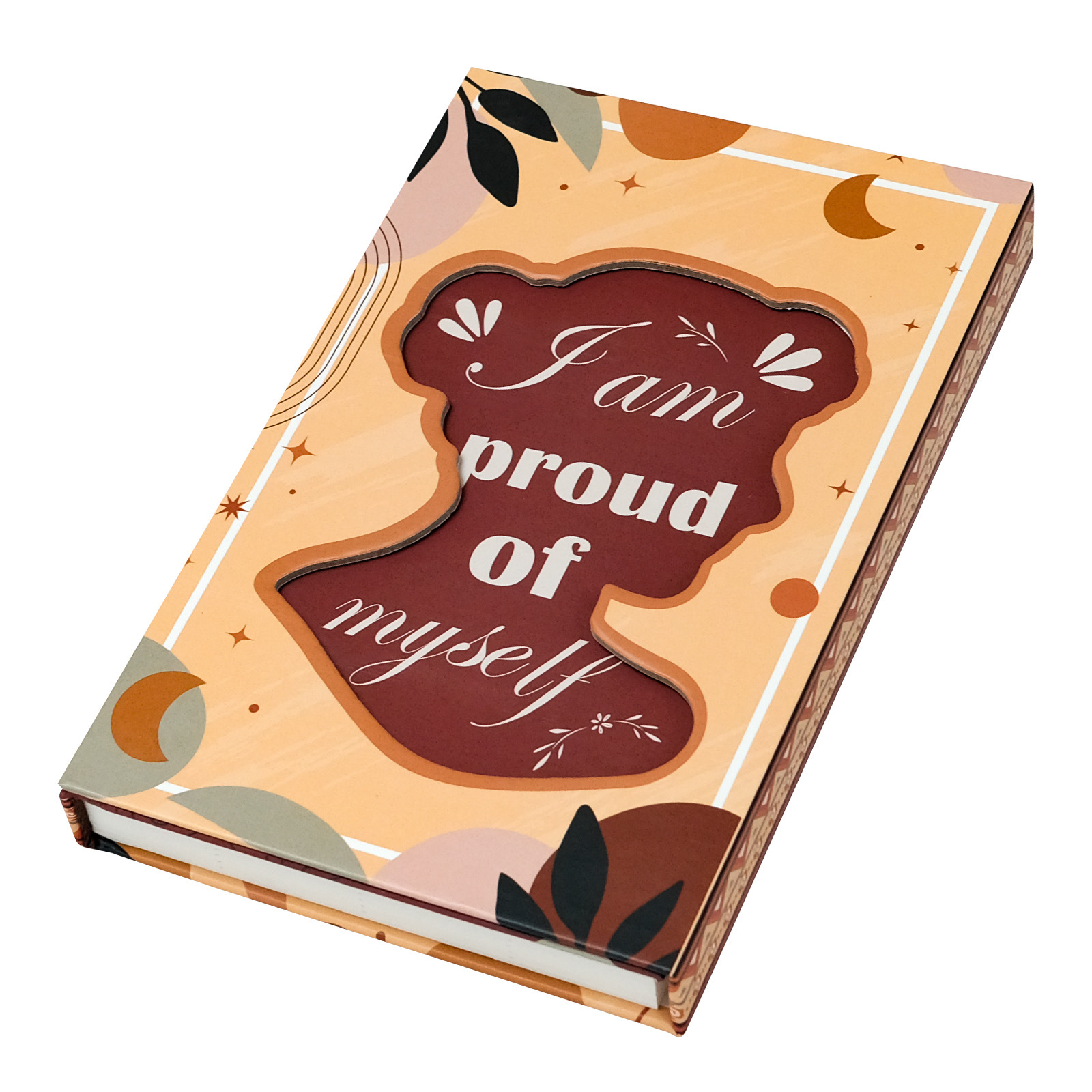 (2개) 높은 가치의 색상 매칭 홀로우 커버 직장 회의 기록 노트북이 포함된 새로운 인기 영감 테마 책