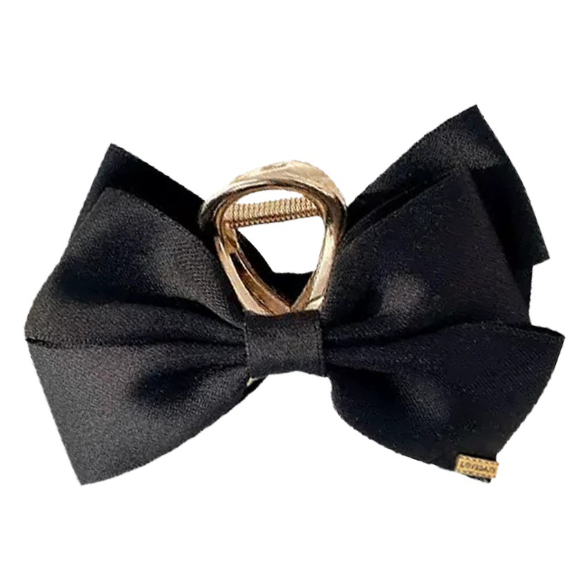 Ciervo blanco mismo estilo horquilla gran arco updo clip de pelo hembra de nuevo clip de tiburón clip de verano tocado horquilla