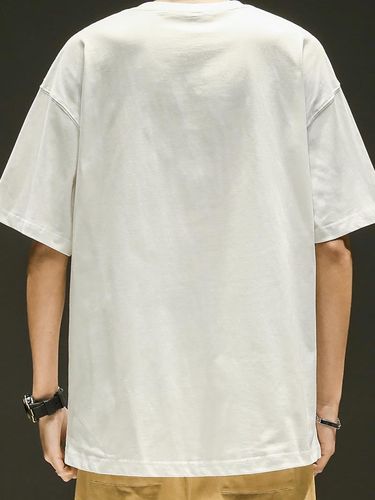 Men's Short Sleeve Summer Round Neck T-Shirt Base Top Casual Brand Shirt Loose Half Sleeve Top