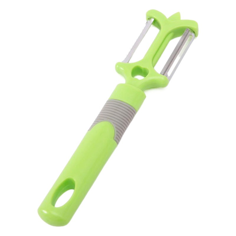 Pelador de doble cara directo de fábrica tres en uno con Bud caving Peeler cocina gadget plástico vegetal y fruta melón cepilladora