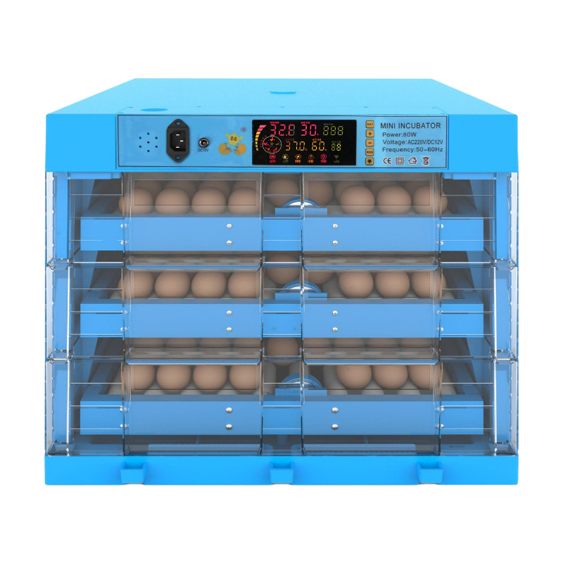 Mini incubadora de huevos totalmente automática 64 128 192 256 320 capacidad