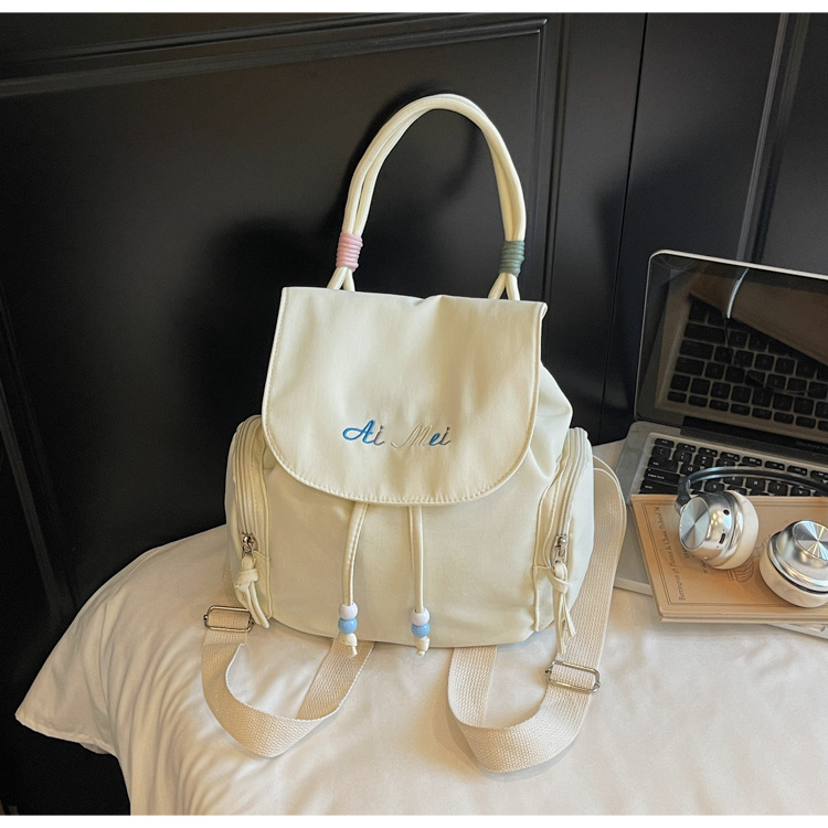 2025 moda moda moda personalidad mochila de textura casual simple nicho diseño de mochila de mujer de textura