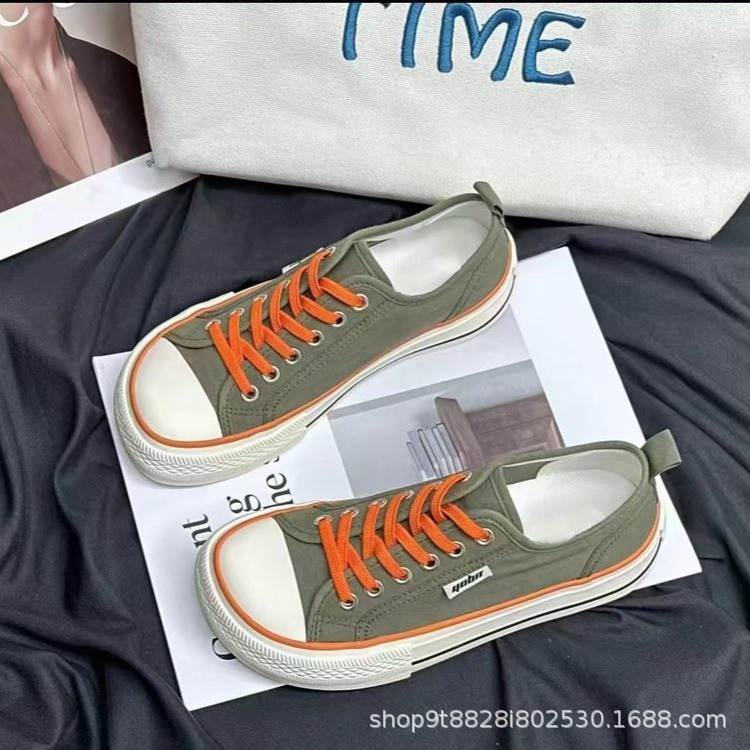 Aumentar la altura de una sola pie zapatos de lona para mujeres verano 2026 zapatos de skate casuales transpirables contra el color universal con banda elástica de suela suave