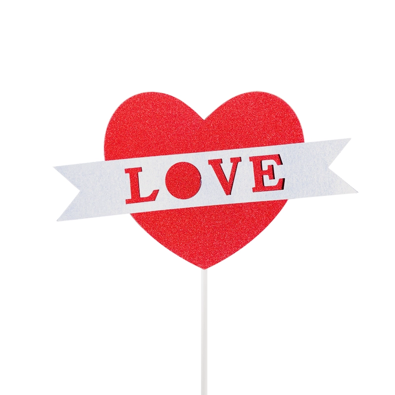Cake topper heart picks, assorted red/rose and mixed sets, multiple pack sizes (70–100 pcs)