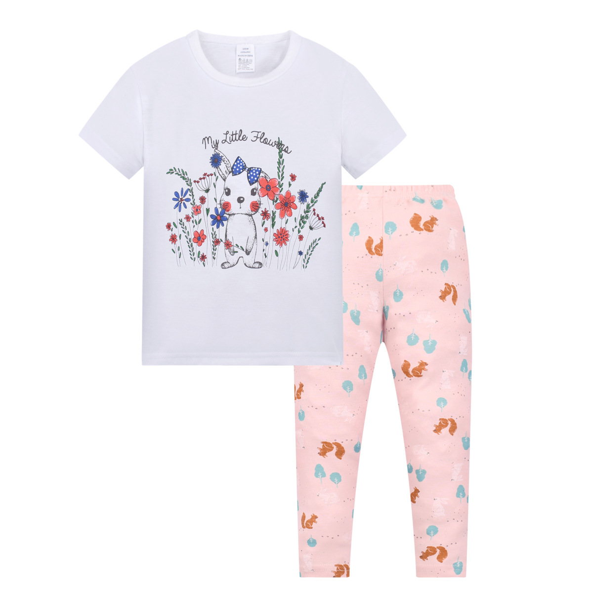 Niños pijamas ropa para niños de comercio exterior al por mayor de Europa y América del verano nuevos niños pijamas traje Niños y Niñas Ropa Para el hogar