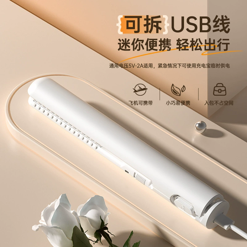 Общежитие новая электрическая стержень для завивки волос USB мини двойного назначения встроенное устройство выпрямления волос прямой-изгиб портативный перекрестная граница стержень оптом