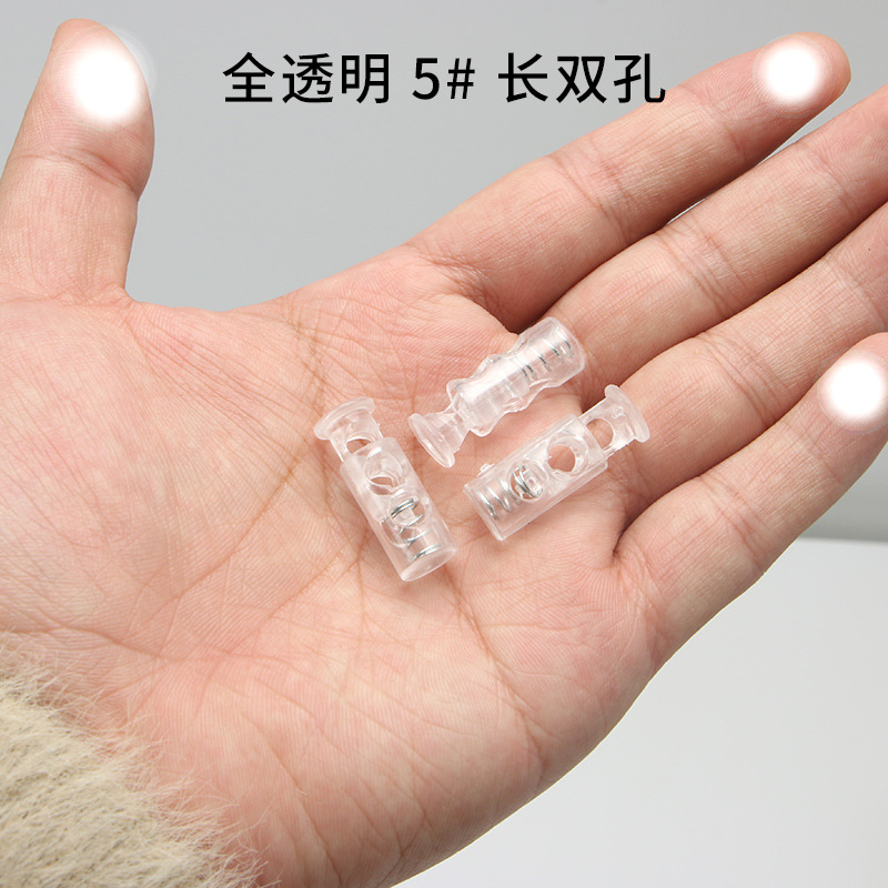 Totalmente transparente * 5 # largo doble agujero