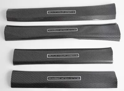 Exterior Stickers – Other Automotive Exterior Supplies - built-in-threshold-strip-carbon-fiber-pattern