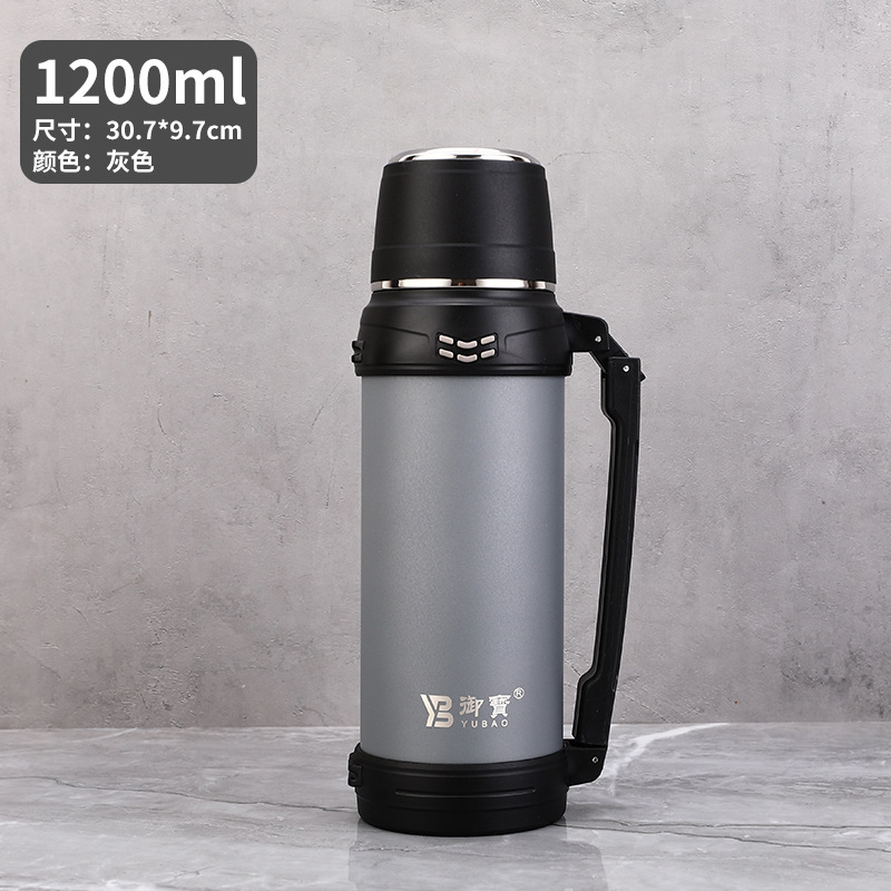 Termo de acero inoxidable 2L para exteriores portátil gran capacidad