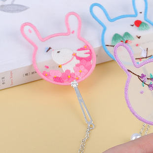 Foreign Trade Material Package, Self-Embroidery Beginner Material Package, Ancient Style Embroidered Fan, Home Decoration, Source Factory Delivery