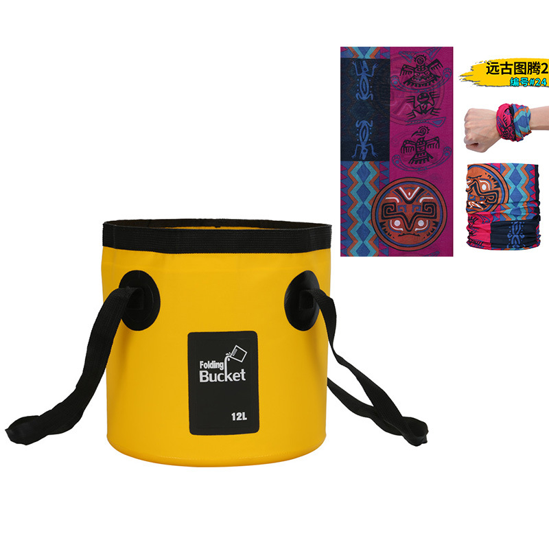 新型手提げ旅行袋釣り桶折り畳みバケツバッグ屋外便利旅行洗車バケツ屋外防水袋