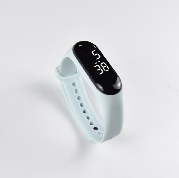 Cross Border Watch for Elementary School Students Electronic Watch White Light Touch LED Watch Sports LED Watch Factory