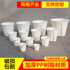 加厚白色绿色青山盆厂家批发月季绿萝塑料盆加仑圆形外贸批发跨境