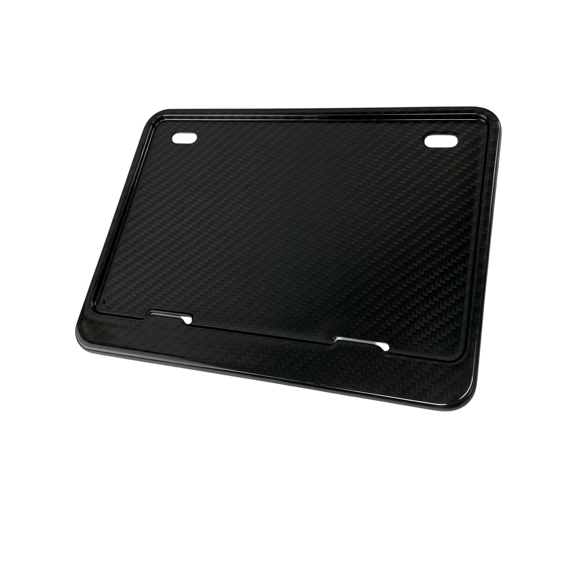 Genuine carbon fiber motorcycle license plate frame, license plate protector, advertising sign frame, and vehicle number plate frame for modification