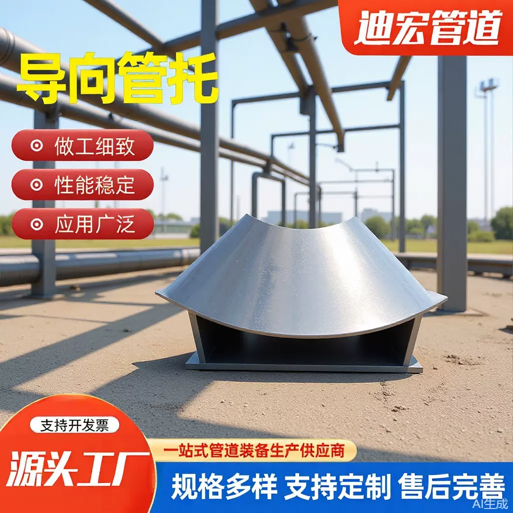 导向固定管托 鞍式滑动支座 石油化工管道支吊架 焊接型管道管托