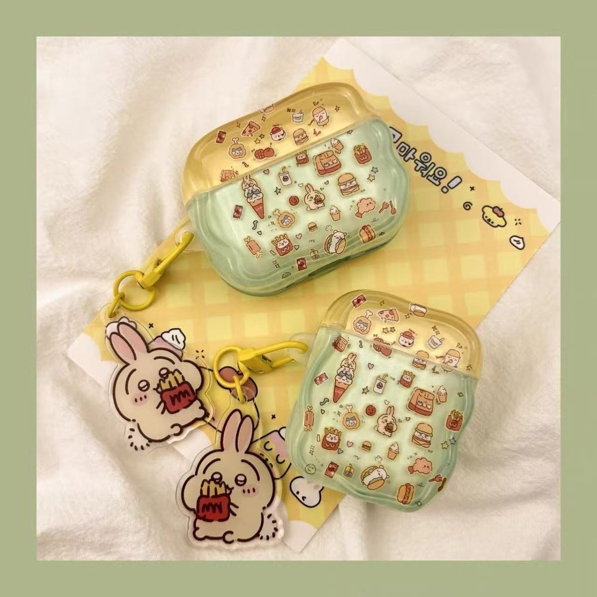 Snack Usagi AirPods 4 generación cubierta de auriculares bluetooth huaqiang norte 5 generación airpodspro3 cubierta de protección