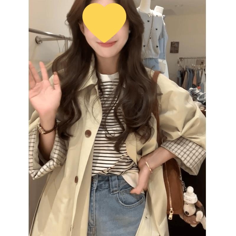 2025春秋季新风衣外套女款小个子早秋休闲韩系赫本风高级感中长款|undefined