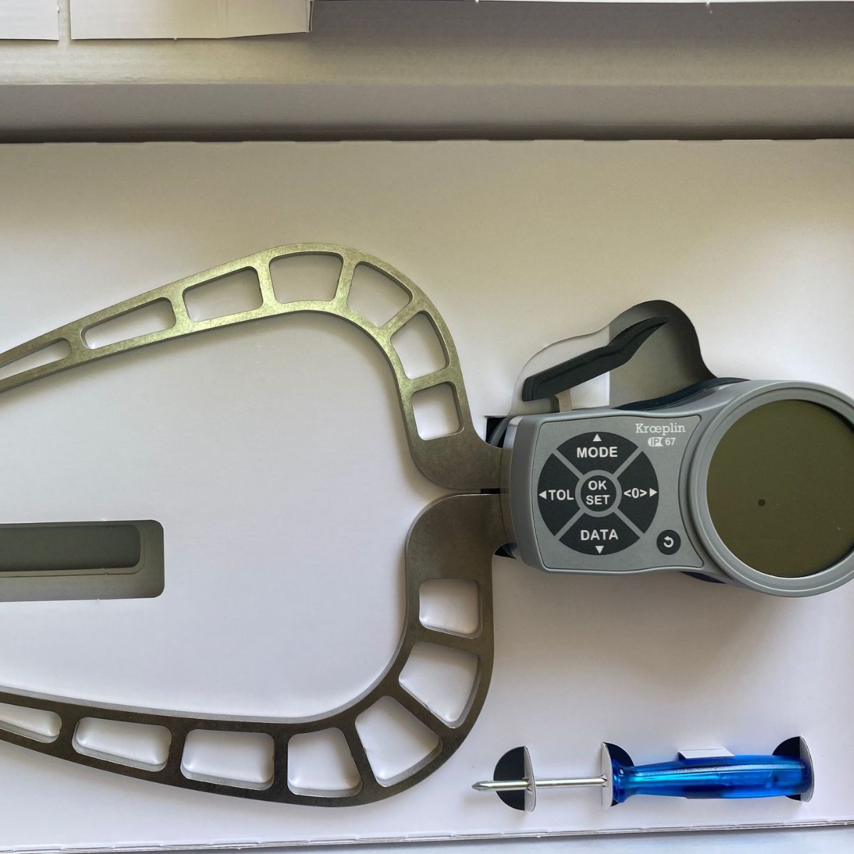 供应德国Kroeplin壁厚数显外卡规 K220S 数显卡尺